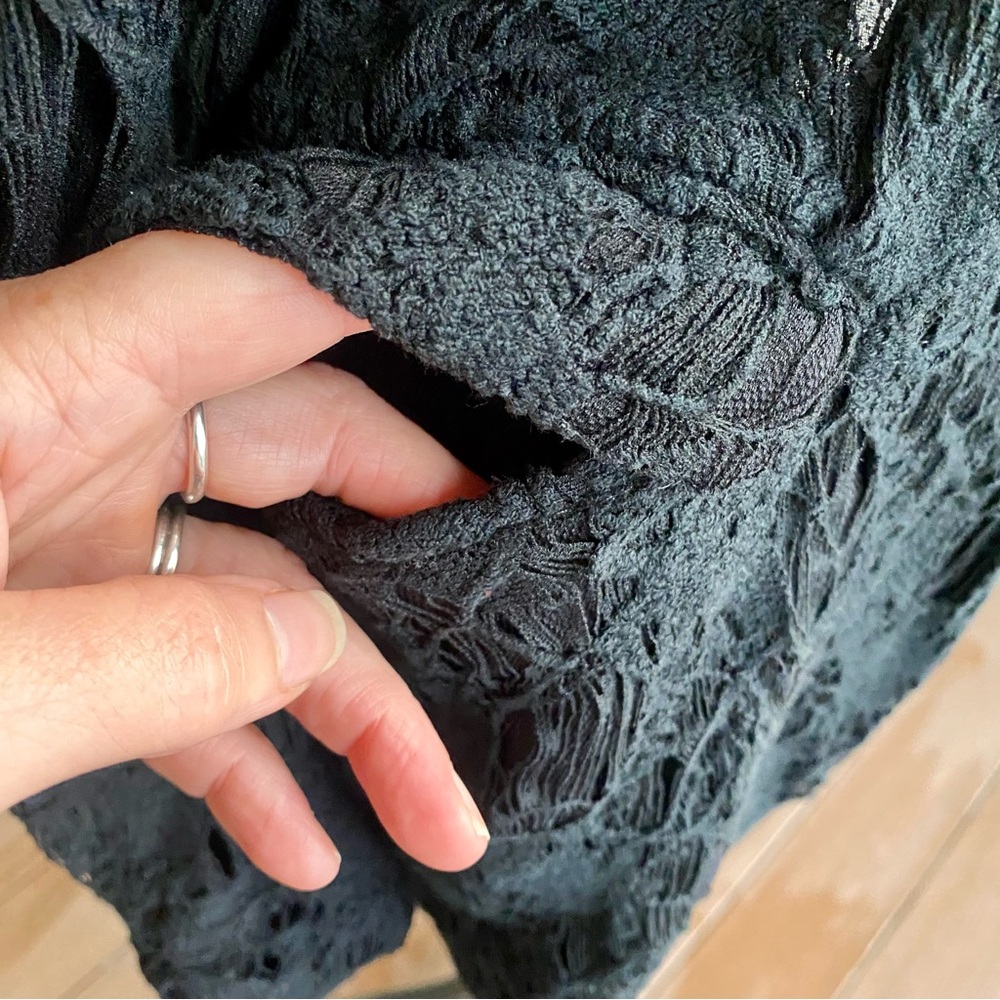 🔥 RAG & BONE . Lace Detailed Tuxedo style Black Blazer. 🔥Size 2 … GORGEOUS! 🔥 - Picture 12 of 17